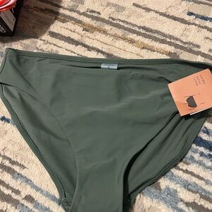 Shade & Shore Deep Green Bikini Bottom
